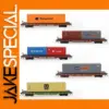 HO Scale Flat Car with Shipping Containers