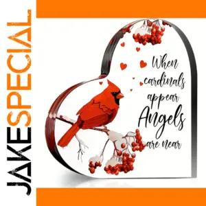 Memorial Card with Red Cardinal Design