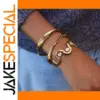 Elegant Stainless Steel Open Bracelets for Women