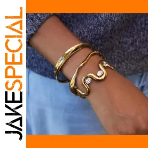 Elegant Stainless Steel Open Bracelets for Women