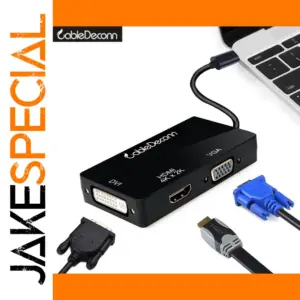 Thunderbolt 3 Multi-Display Hub with HDMI, VGA & DVI