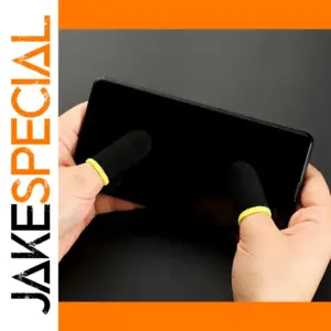 Black Carbon Fiber Gaming Finger Sleeve Set