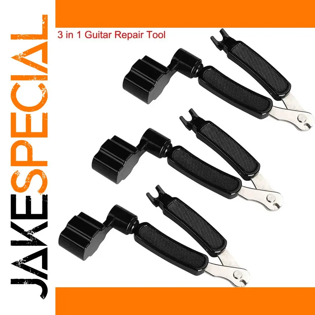 Multi-Function Guitar Repair Tool in Stainless Steel 1 Multi-Function Guitar Repair Tool in Stainless Steel