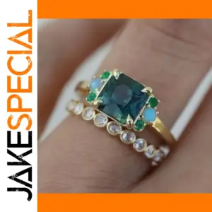 Gold Color Zircon Rings for Women Set