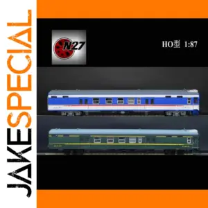 1/87 Postal Carriage Diecast Model in Blue & Green