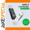 2-in-1 USB 3.0 Card Reader for SD/TF Cards