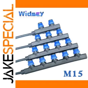 Waterproof M15 Connector Set for Industrial Use