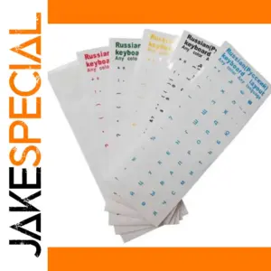 Colorful Russian Keyboard Stickers Set for All Devices