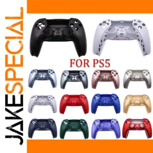PS5 Controller Shell Replacement in Metallic Finish