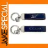 Ford ST Line Navy Blue Suede Leather Keychain