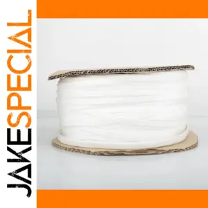 5-Meter White Braided Cable Sleeve for Cables Up to 8mm