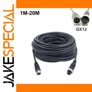 Vehicle Monitoring Extension Cable 1m-20m with GX12 Connectors