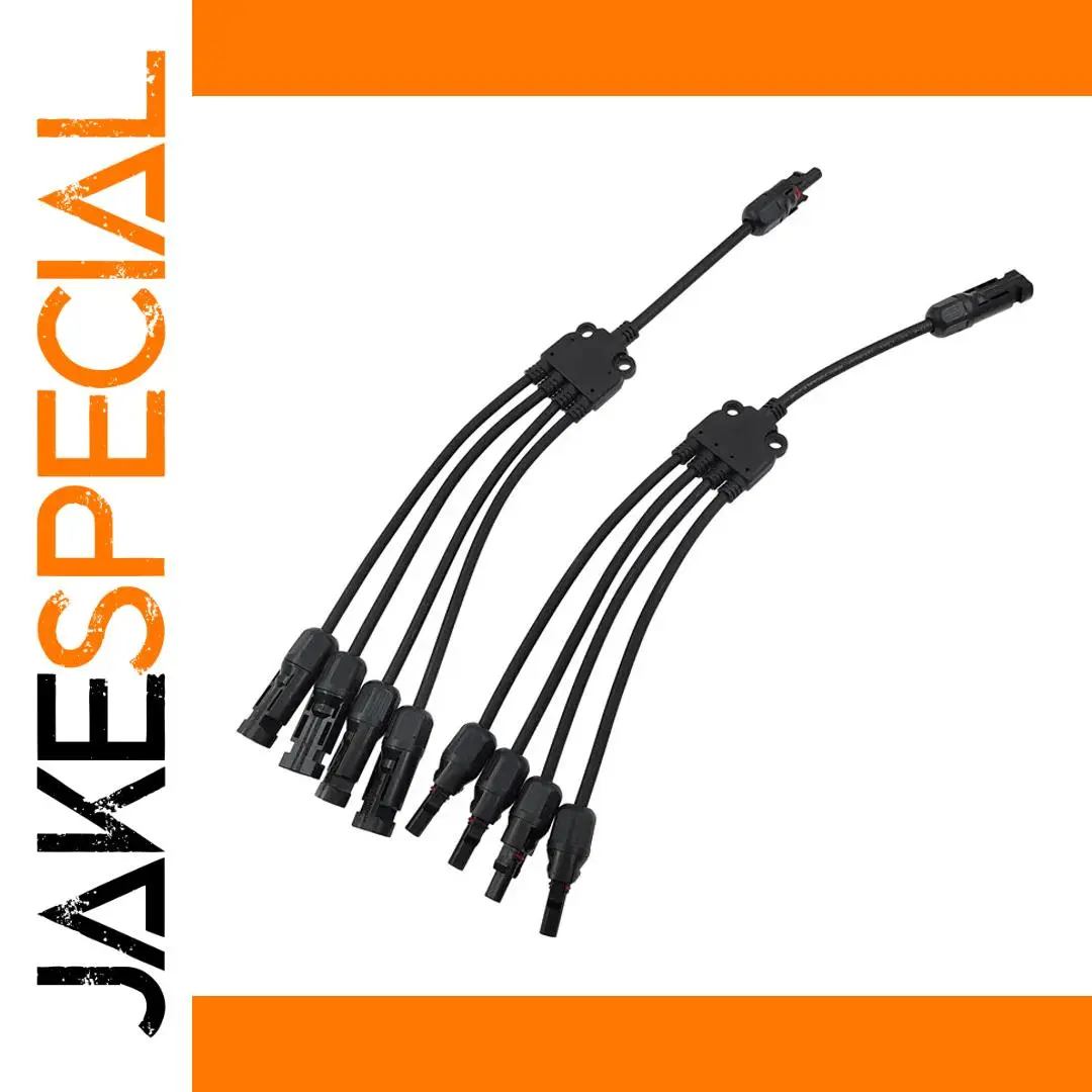 Solar Panel Adaptor Cable with 1-4 Parallel Connectors 1 Solar Panel Adaptor Cable with 1-4 Parallel Connectors