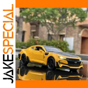 Vibrant Yellow Chevrolet Camaro Model Car