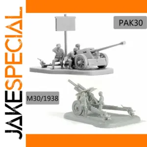 1/72 Scale PAK40 Anti-Tank Gun Model Kit