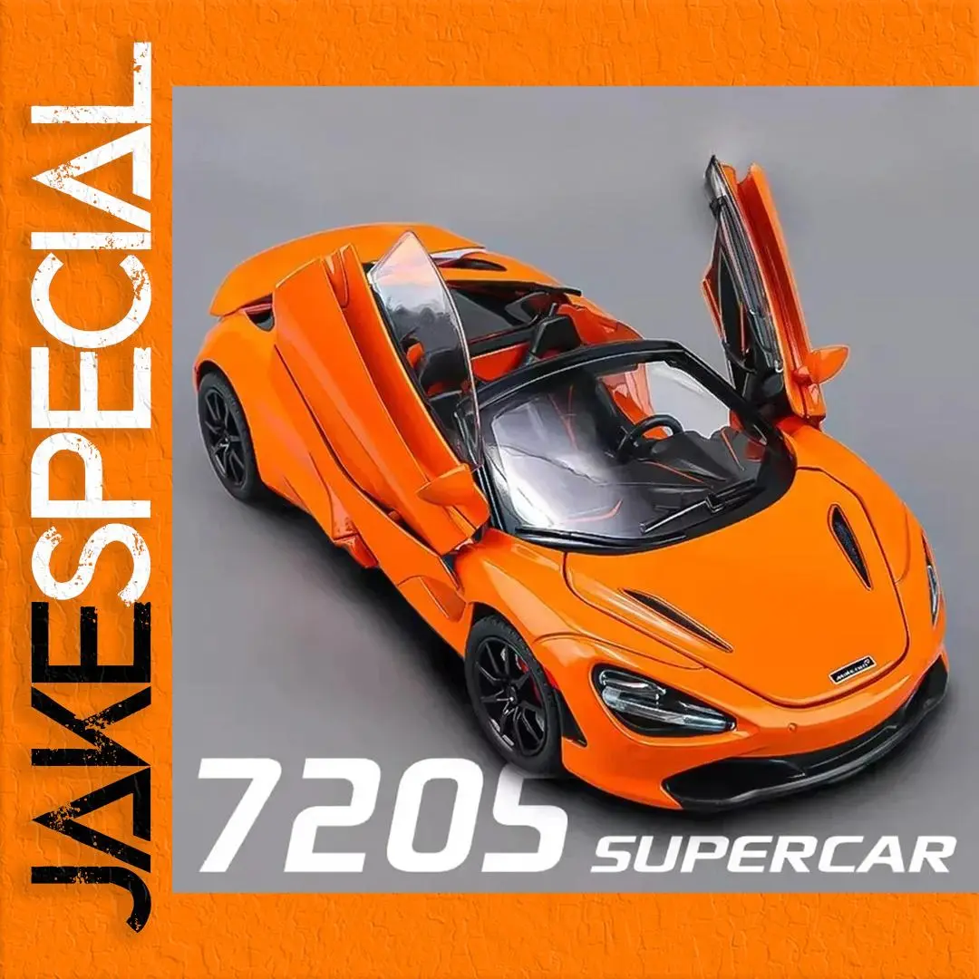 1:24 Alloy Supercar Model with Lights 1 1:24 Alloy Supercar Model with Lights