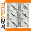 1:6 Scale Tactical Gun Model Set for Collectors