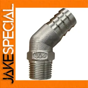 Stainless Steel 45-Degree Elbow Fitting