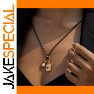 Vintage Stainless Steel Women's Necklace with Pendant