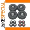 Off-Road RC Tire Set with Metal Hubs