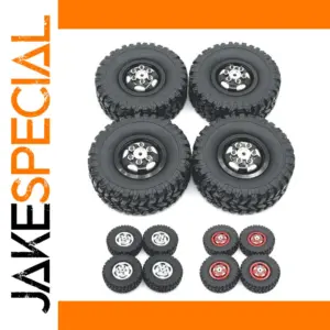 Off-Road RC Tire Set with Metal Hubs