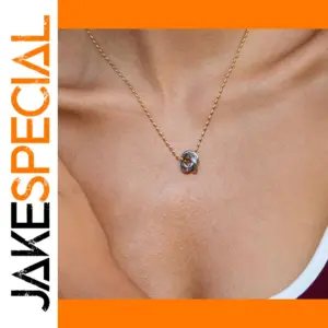 Stainless Steel Women's Interlocking Loop Necklace