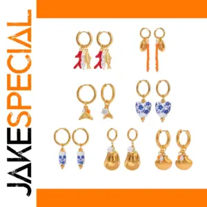 Vibrant Stainless Steel Hoop Earrings