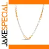 Modern Two-Tone Stainless Steel Necklace JDN0103030-PS
