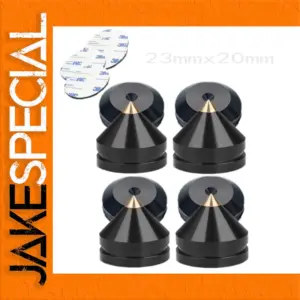 Premium Aluminium Audio Spike and Pad Set