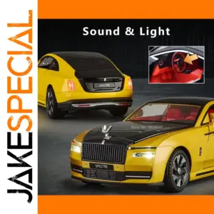 Yellow Rolls Royce Spectre Model for Collectors