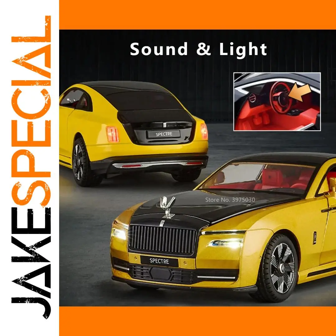 Yellow Rolls Royce Spectre Model for Collectors 1 Yellow Rolls Royce Spectre Model for Collectors