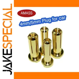 High-Quality Gold-Plated RC Banana Plugs Set