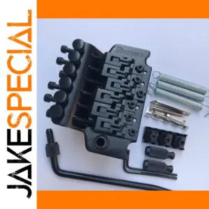 Black Ibanez-Style Electric Guitar Tremolo System