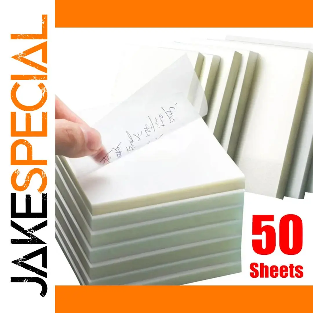 Transparent Waterproof Sticky Note Pads Set 1 Transparent Waterproof Sticky Note Pads Set