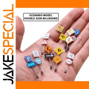 Miniature Traffic Signs Set for Dioramas