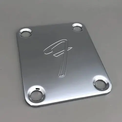 Gold Guitar Neck Plate with Engravings 8 Gold Guitar Neck Plate with Engravings - Image 8