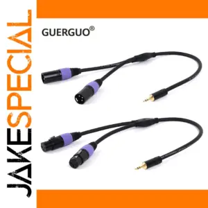 Dual 3.5mm TRS to Dual XLR Audio Y-Splitter Cable