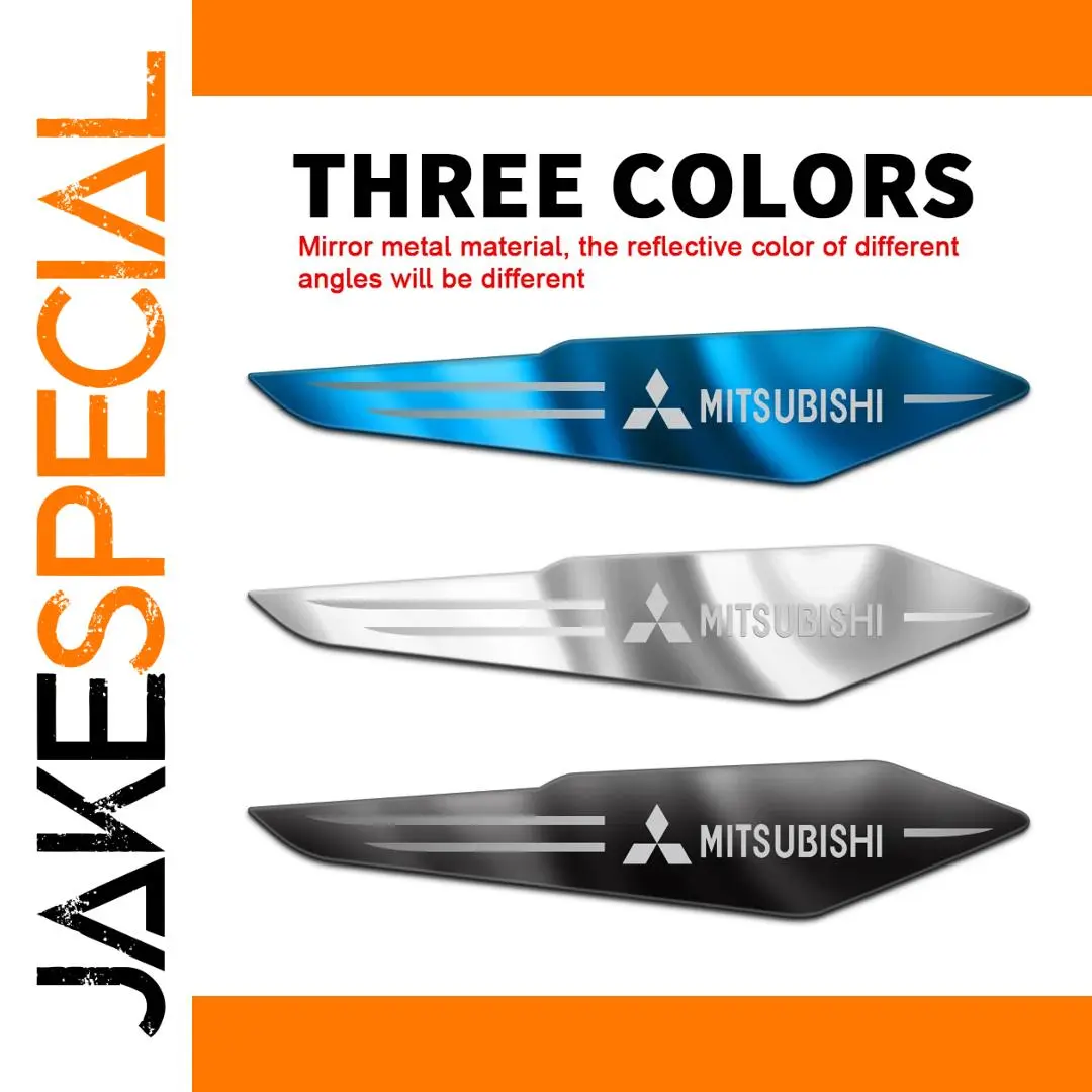 Mitsubishi Fender Emblems Set in Metal Alloy 1 Mitsubishi Fender Emblems Set in Metal Alloy