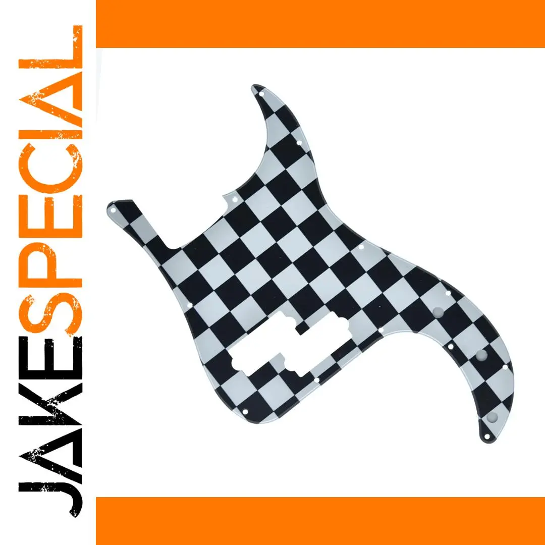 Checkered P Bass Pickguard for Fender 13-Hole 1 Checkered P Bass Pickguard for Fender 13-Hole