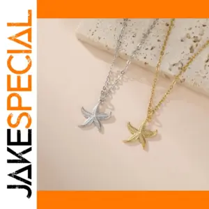 Stainless Steel Starfish Necklace for Women