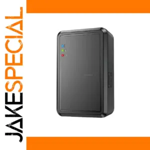 Black 4G GPS Tracker with 1200mA Battery