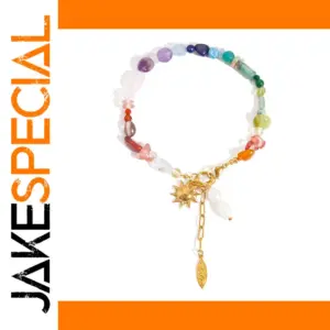 Vibrant Vintage Beaded Pearl Bracelet
