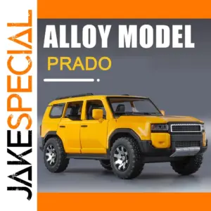 Vibrant Yellow Toyota Prado Diecast Model