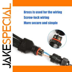 Waterproof 2-Pin Connectors for Outdoor LED Lighting