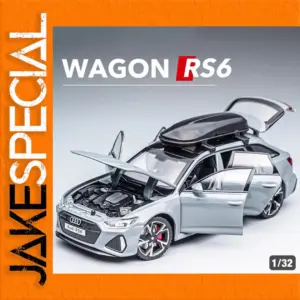 1:32 Scale RS6 Car Model in Metallic Finish