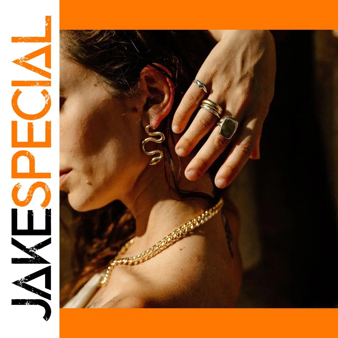 Stainless Steel Serpent Kiss Earrings 1 Stainless Steel Serpent Kiss Earrings