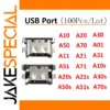 Set of 100 USB Charging Port Connectors for Samsung