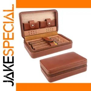 Premium Leather Travel Cigar Humidor