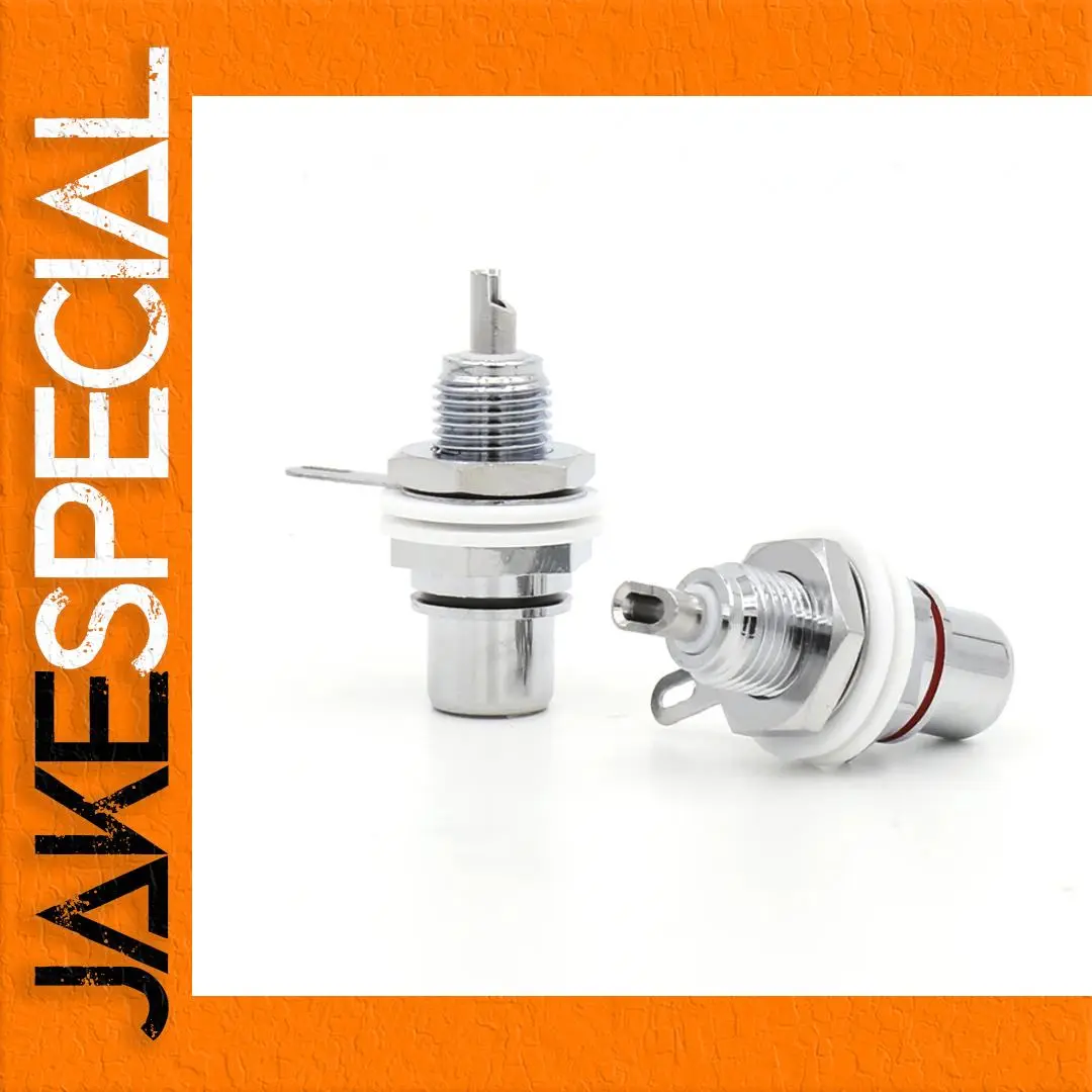 Rhodium Plated RCA Sockets - Pack of 10 1 Rhodium Plated RCA Sockets - Pack of 10