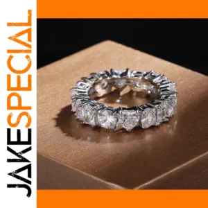 925 Sterling Silver Love Heart Ring with Zircon